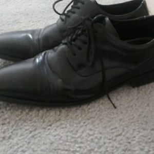 A nice pair of black Stacy Adams about four months